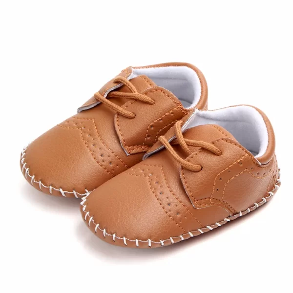 New Baby Shoes Retro Leather Boy Girl Shoes Toddler Rubber Sole Anti-slip First Walkers Newborn Infant Moccasins Baby Crib Shoes - Image 10