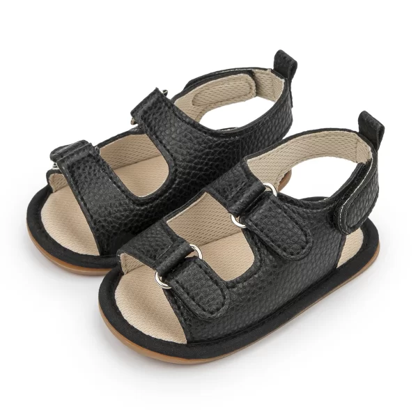 KIDSUN 2021 Newborn Baby Sandals Shoes Infant Girl Boy Summer Outdoor Rubber Learther Anti-slip Flat Soft Toddler First Walkers - Image 10