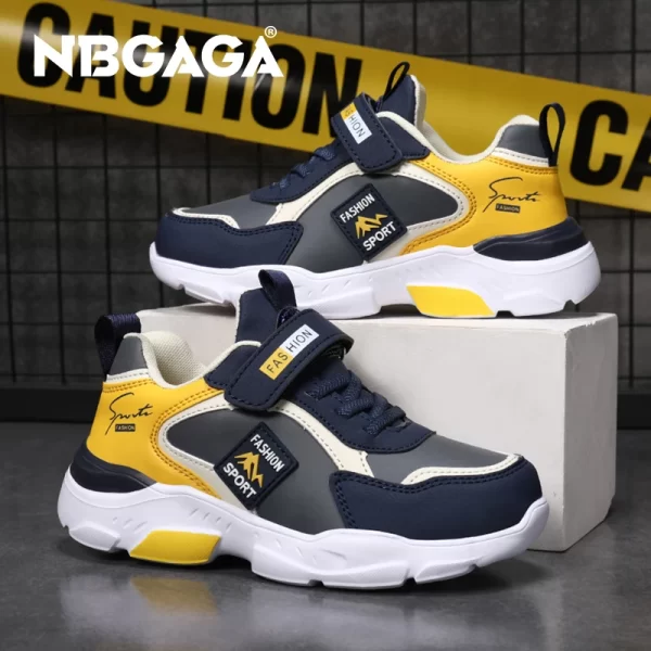Children Sneaker Boys Shoes Leather Flat Kids Shoes for Girl Lightweight Sports Running Tennis Boy Sneaker Walking Outdoor - Image 2