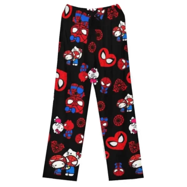Hello Kitty Spider-man Cotton Loose Ladies Pajama Pants Pyjama Trousers Women Men Cartoon Sleep Bottoms Lounge Wear Girl Sleep - Image 13