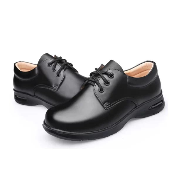 Campus Shoe Child Girl Middle School Student Shoe Children Boy Leather Shoes Early Boys Dress Shoes Soft Bottom Black High Kids - Image 2