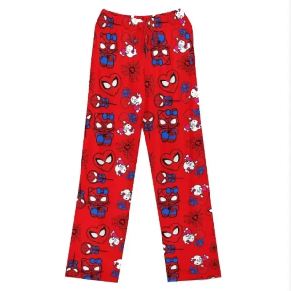 Hello Kitty Spider-man Cotton Loose Ladies Pajama Pants Pyjama Trousers Women Men Cartoon Sleep Bottoms Lounge Wear Girl Sleep - Image 11