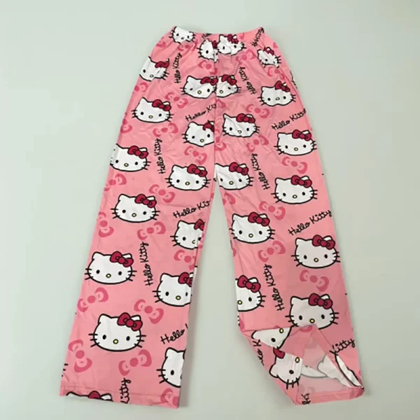 Hello Kitty Spider-man Cotton Loose Ladies Pajama Pants Pyjama Trousers Women Men Cartoon Sleep Bottoms Lounge Wear Girl Sleep - Image 8