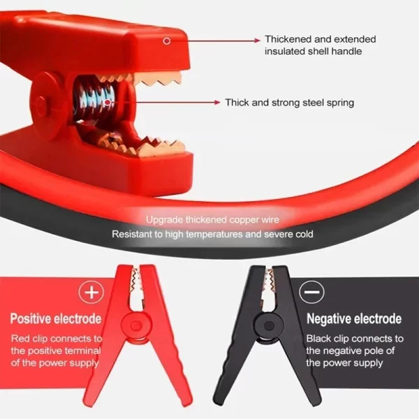 Car Jump Starter 1000A Battery Charger Emergency Power Bank Booster For 12V Diesel Gasoline Vehicle Articles For Cars - Image 4