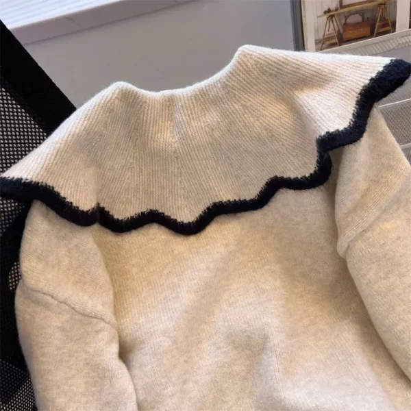 Knitted Cardigan Sweater - Image 5