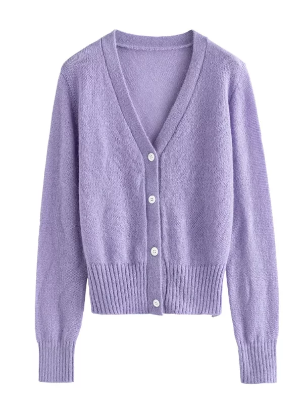 Mohair Knitted Cardigan Sweaters - Image 9