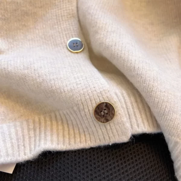 Knitted Cardigan Sweater - Image 4