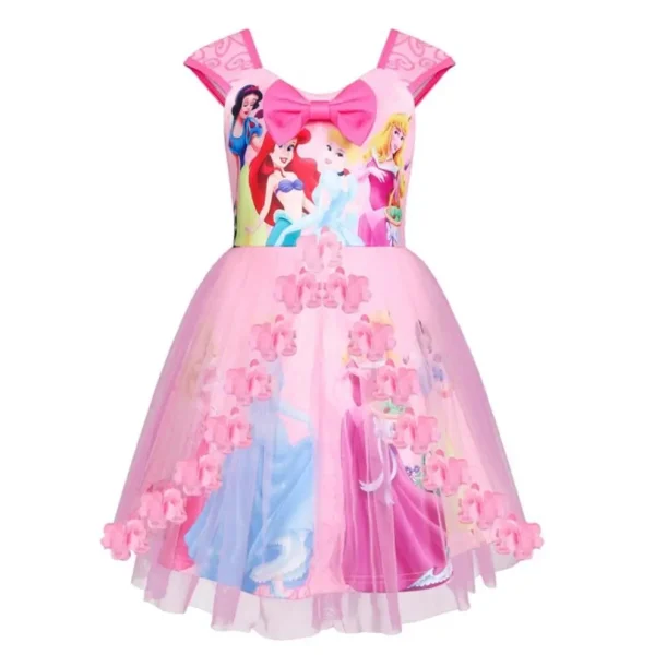 Girls Dress Lace Flowers Dresses For Girls Snow White Party Costume Toddler Dress Birthday Present Children Clothing Summer - Image 8