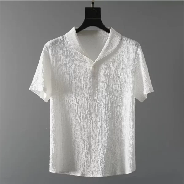 (Shirt+Trousers) 2024 Summer new arrival Men Fashion Classic Shirt men Business Casual Shirts Men A Set Of Clothes Size M-4XL - Image 4