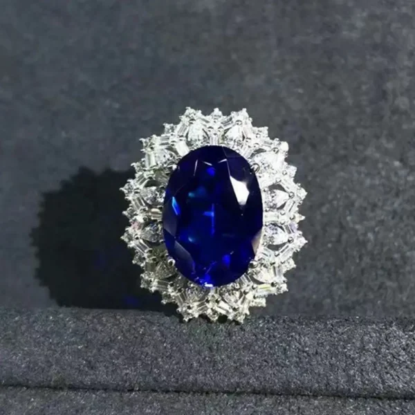 WUIHA Vintage 925 Sterling Silver 3EX Oval 8 CT VVS Sapphire Created Moissanite Wedding Engagement Customized Ring Fine Jewelry - Image 14
