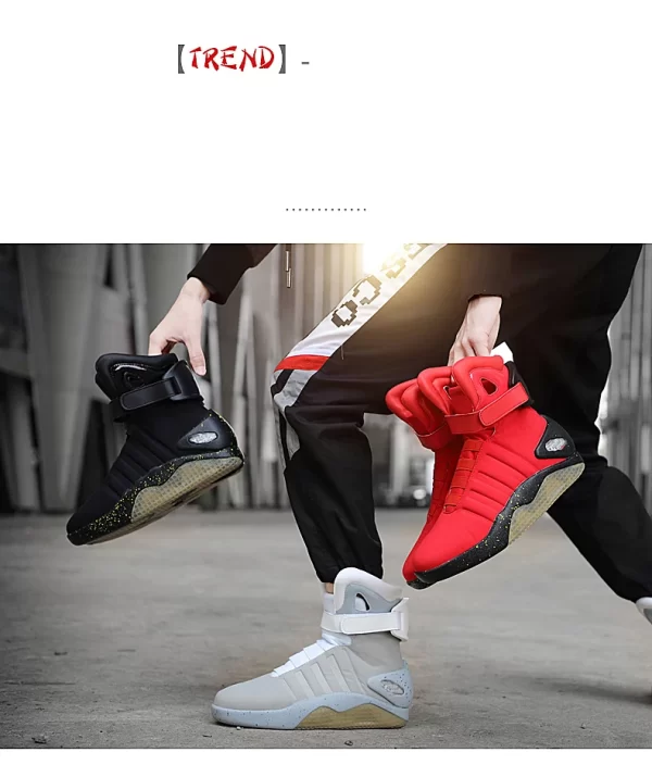IGxx 1989 Light Up Sneakers LED Mag Shoes for Men Air Shoes USB Recharging Air Shoes Back To The Future Boots Street Sneaker - Image 12