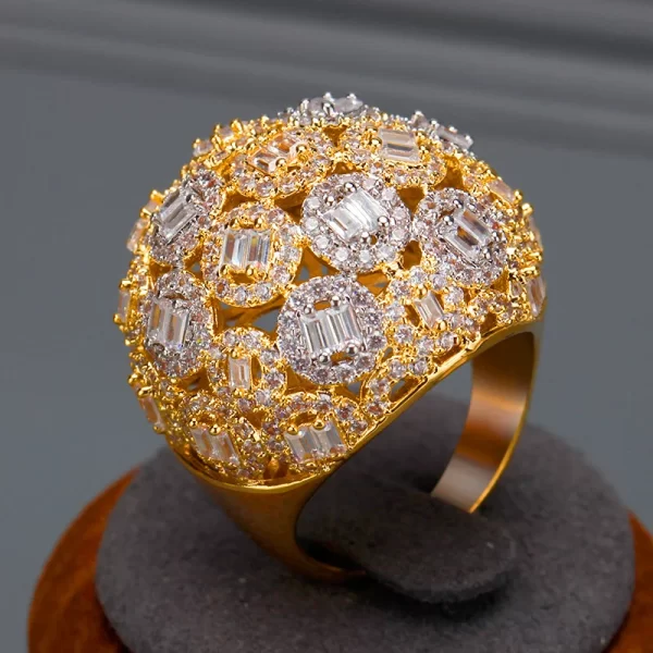 Bride Talk Luxury Women Finger Ring Colorful Rhinestone Cubic Zirconia Romantic Bridal Rings Jewelry For Wedding Party - Image 11
