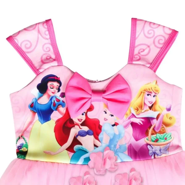 Girls Dress Lace Flowers Dresses For Girls Snow White Party Costume Toddler Dress Birthday Present Children Clothing Summer - Image 4