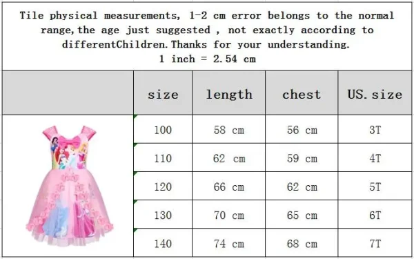 Girls Dress Lace Flowers Dresses For Girls Snow White Party Costume Toddler Dress Birthday Present Children Clothing Summer - Image 11