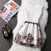 Printed Vintage Sexy Sleeveless Party Mini Dress 2021 Women Autumn Winter Bottoming Vest Mini Dress Elegant Office Ladies Dress - Image 14