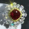 WUIHA Luxury Solid 9K White Gold 3EX 6CT VVS Ruby Gemstone Real Moissanite Diamond Wedding Engagement Ring Fine Jewelry With GRC - Image 16
