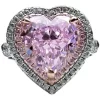 5 Carat Artificial Love Cherry Blossom Pink Diamond Ring 925 Sterling Silver Imported High Carbon  Ice Cut Explosive 85 - Image 7