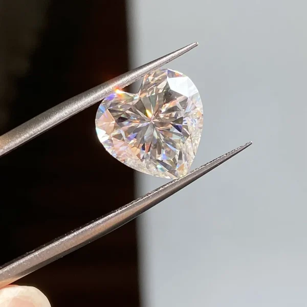 D Color Super White Moissanite Diamond Round / Oval / Pear / Radiant / Emerald / Heart / Princess / Cushion / Asscher Shape - Image 29