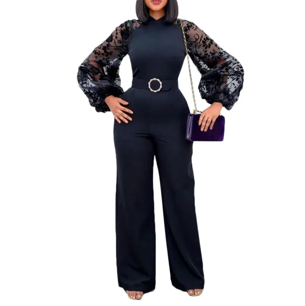 Mesh Jumpsuit Women White Overalls Party Lace Rompers New In Bodysuit One Piece Long Sleeve Summer Long Pants Y2k Spring Work - Image 20