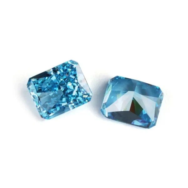 Cubic Zirconia Aquamarine Radiant Crushed Ice Cut Cubic Zirconia Gemstones Zircon CZ 4K Cutting 5A+ Quality Diy Jewelry - Image 4