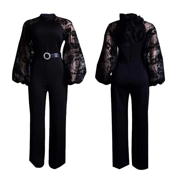 Mesh Jumpsuit Women White Overalls Party Lace Rompers New In Bodysuit One Piece Long Sleeve Summer Long Pants Y2k Spring Work - Image 24