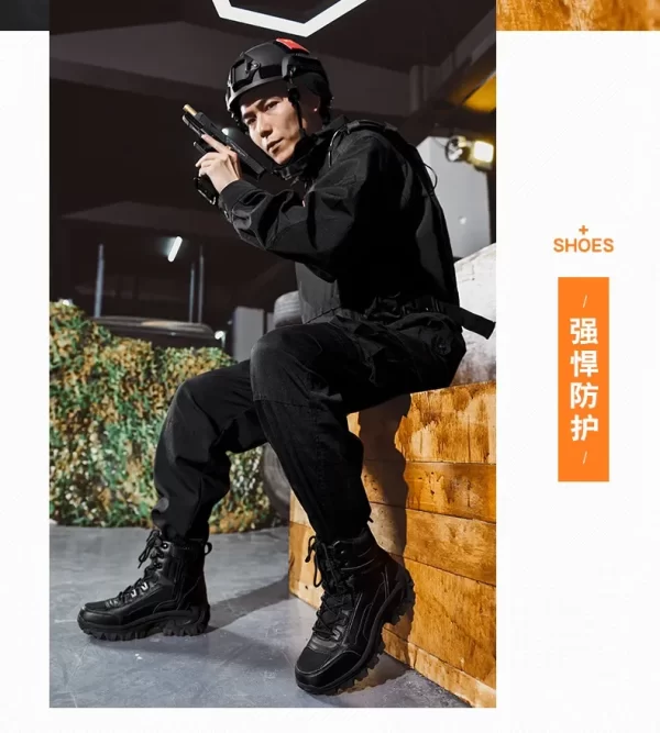 Men sport Boots shoes Boots Mens Men's Desert Waterproof  Ankle New Men Outdoor Sneakers Boots Work Safety Shoes Hiking Shoes - Image 27