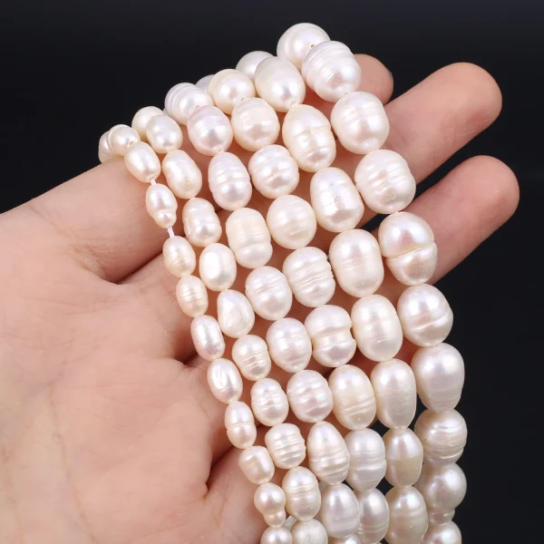 100% Natural Freshwater Pearls 4-10mm White Rice Shape Beads for Jewelry Making DIY Bracelet and Necklace Jewelry Accessories - Image 13