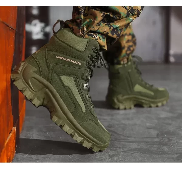 Men sport Boots shoes Boots Mens Men's Desert Waterproof  Ankle New Men Outdoor Sneakers Boots Work Safety Shoes Hiking Shoes - Image 24