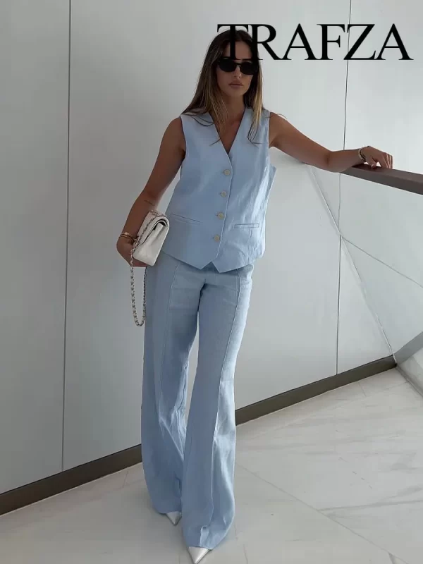 Female Wide Leg Pants - Image 4