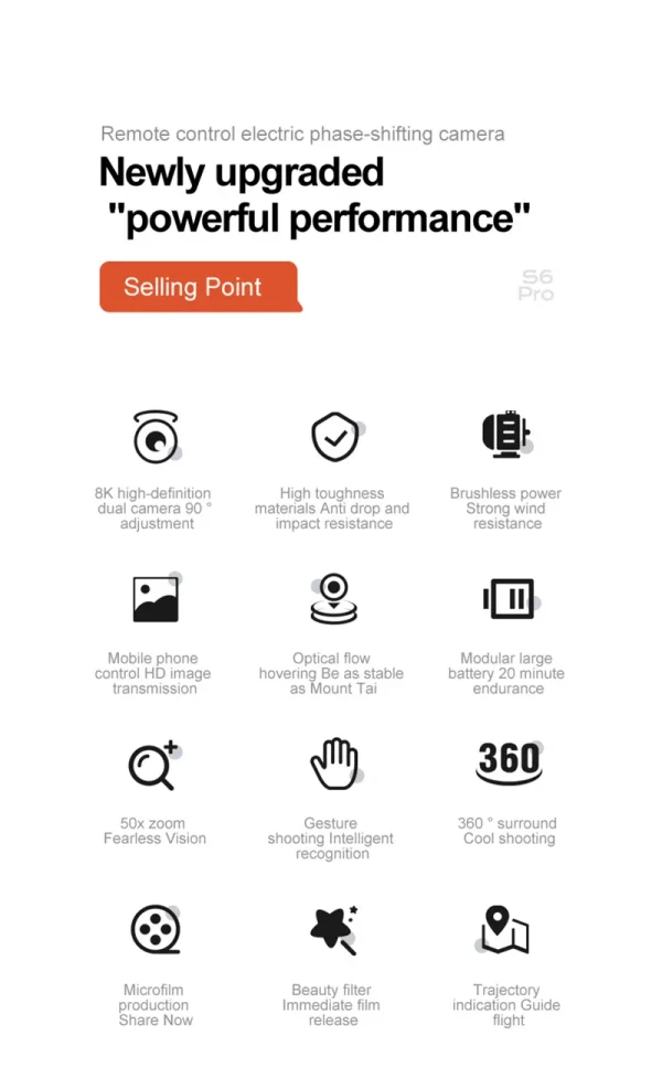 Xiaomi S6 Pro Drone GPS 8K 5G Professional HD Dual-Camera Obstacle Avoidance Four-Rotor Helicopter 8000M - Image 23