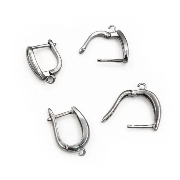 10pcs 2-Styles Bronze French Earring Hooks Lever Back Open Loop Setting for DIY Earring Clips Clasp Jewelry Making Accessories - Image 3