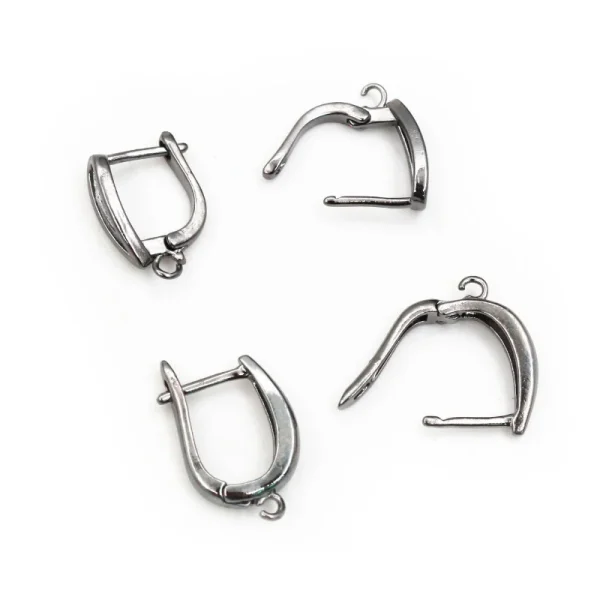 10pcs 2-Styles Bronze French Earring Hooks Lever Back Open Loop Setting for DIY Earring Clips Clasp Jewelry Making Accessories - Image 3