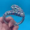 Zlxgirl jewelry Gold And Silver Plated Color African Beads big Bangle With ring jewlery set High Quality Zircon bracelet Aneis - Image 10