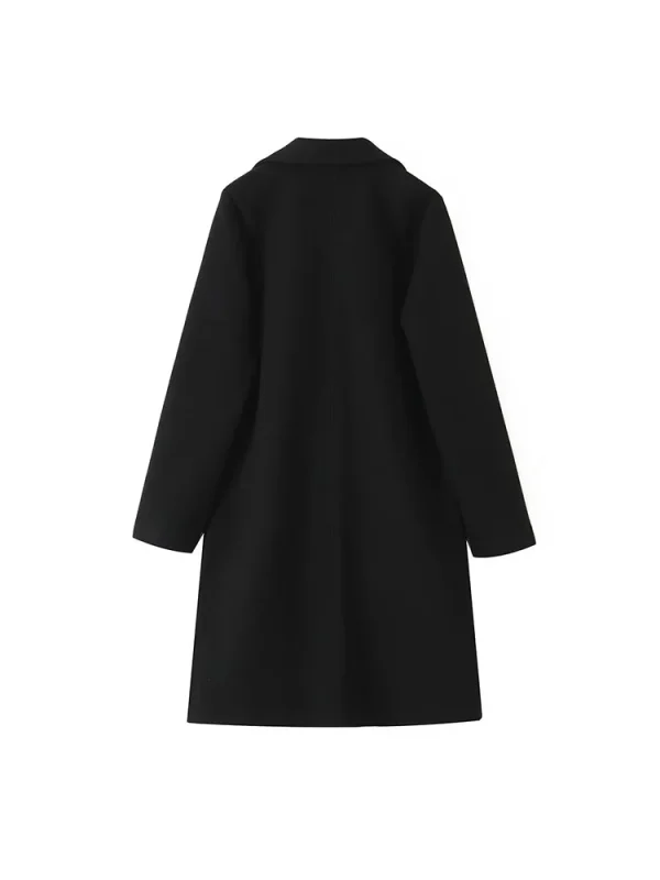 Willshela Women Fashion Solid Open Stitch Long Trench Coats Vintage V-Neck Full Sleeves Female Chic Lady Outfits - Image 24