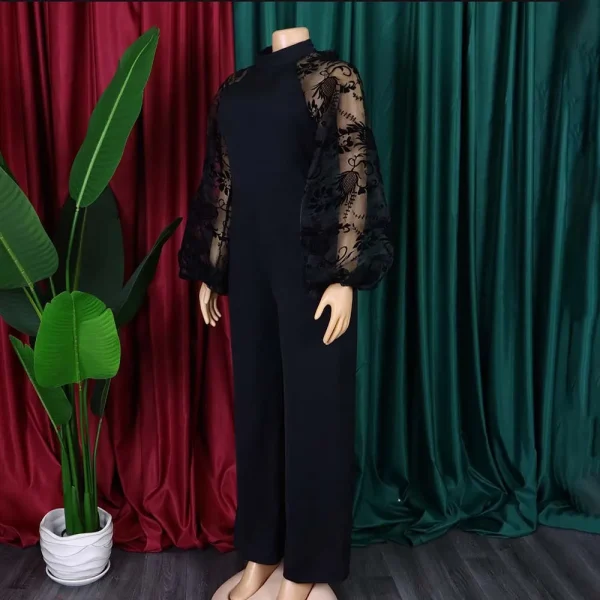 Mesh Jumpsuit Women White Overalls Party Lace Rompers New In Bodysuit One Piece Long Sleeve Summer Long Pants Y2k Spring Work - Image 12