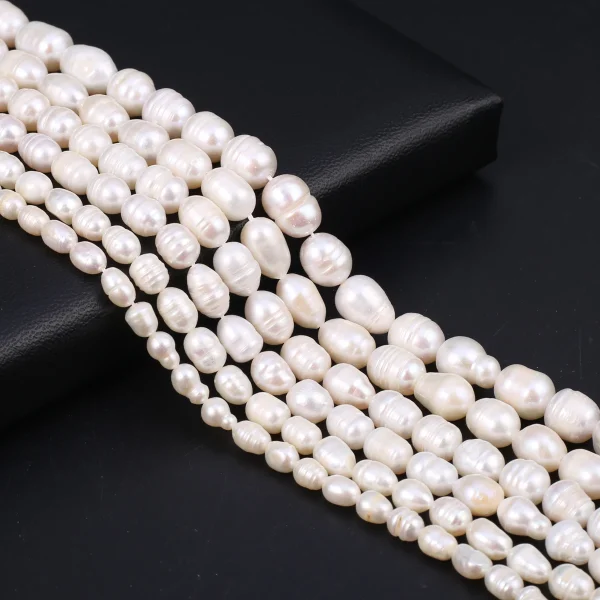 100% Natural Freshwater Pearls 4-10mm White Rice Shape Beads for Jewelry Making DIY Bracelet and Necklace Jewelry Accessories - Image 16