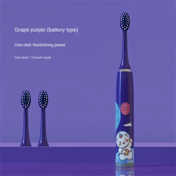 Children Sonic Electric Toothbrush IPX7 Waterproof Sonic Electric Toothbrush Portable USB Charging Sonic Brush Dental Cares - Image 8
