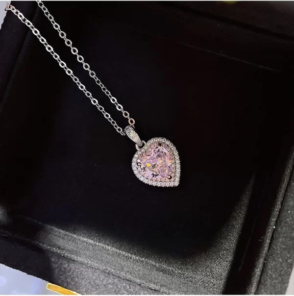 5 Carat Artificial Love Cherry Blossom Pink Diamond Ring 925 Sterling Silver Imported High Carbon  Ice Cut Explosive 85 - Image 6