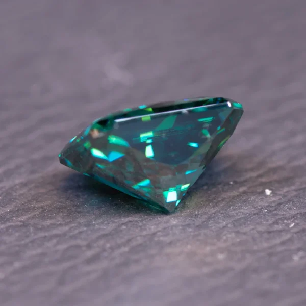 Moissanite Radiant Cut Natural Emerald Green Color  for DIY Charms Ring Necklace Earrings Main Materials with Certificate - Image 10