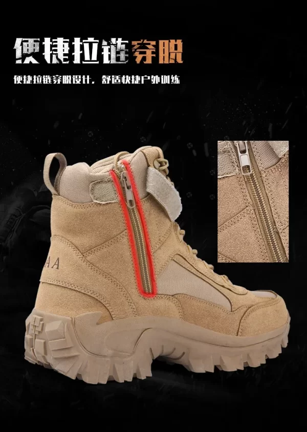 Men sport Boots shoes Boots Mens Men's Desert Waterproof  Ankle New Men Outdoor Sneakers Boots Work Safety Shoes Hiking Shoes - Image 12