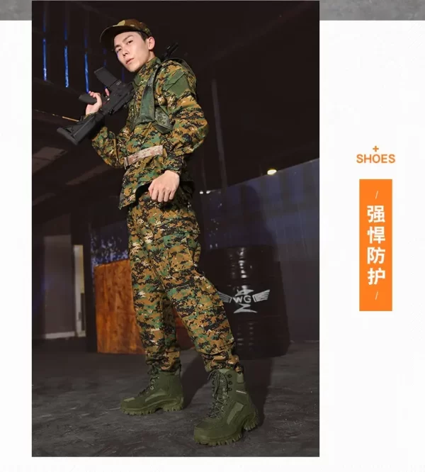 Men sport Boots shoes Boots Mens Men's Desert Waterproof  Ankle New Men Outdoor Sneakers Boots Work Safety Shoes Hiking Shoes - Image 22