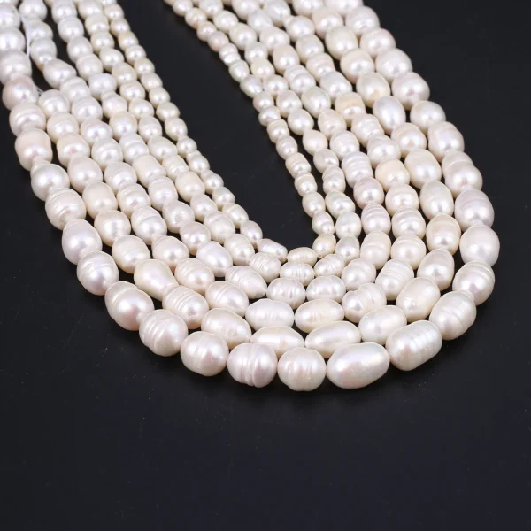 100% Natural Freshwater Pearls 4-10mm White Rice Shape Beads for Jewelry Making DIY Bracelet and Necklace Jewelry Accessories - Image 17