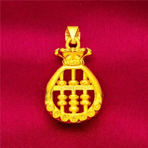 2024 New Fake 24K Real Gold 45CM Necklace Electroplated Love Pendant Peach Heart Flower Apple Lady Woman Valentine's Day Gift - Image 15