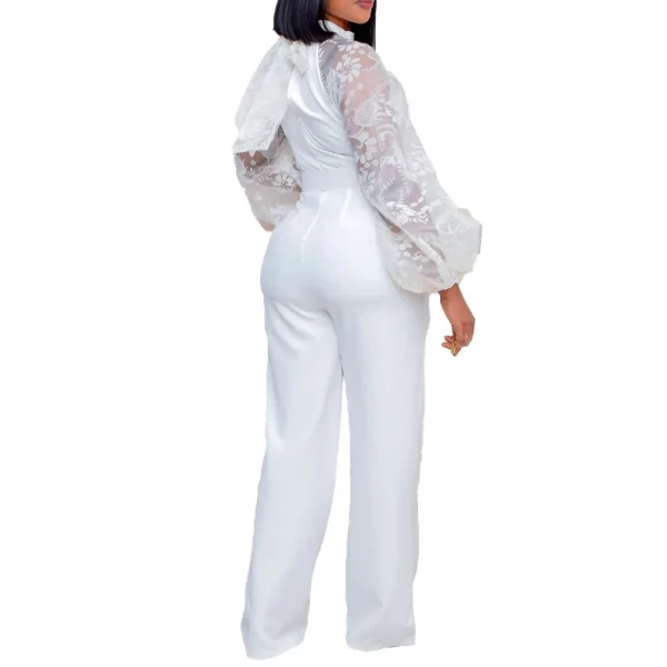 Mesh Jumpsuit Women White Overalls Party Lace Rompers New In Bodysuit One Piece Long Sleeve Summer Long Pants Y2k Spring Work - Image 28