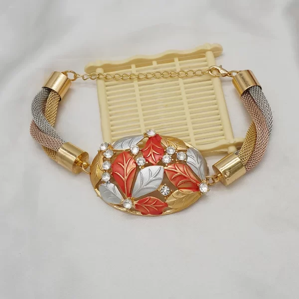 Fashion African Jewelry Charm Necklace Earrings Dubai Gold Jewellery Sets For Women Wedding Bridal Bracelet Ring Jewlery Set - Image 22