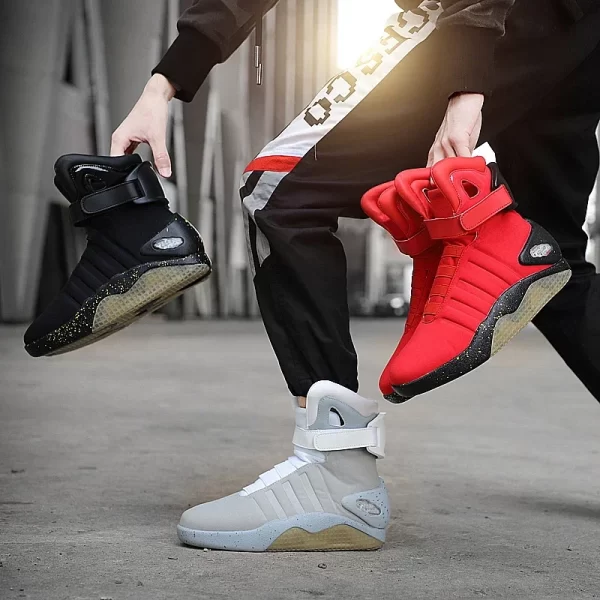 IGxx 1989 Light Up Sneakers LED Mag Shoes for Men Air Shoes USB Recharging Air Shoes Back To The Future Boots Street Sneaker - Image 5