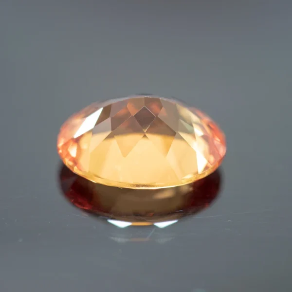 Lab Grown Sapphire Oval Shape Orange Color Extremely Shiny Quality DIY Charms Ring Necklace Earrings Main Materials Certificate - Image 9