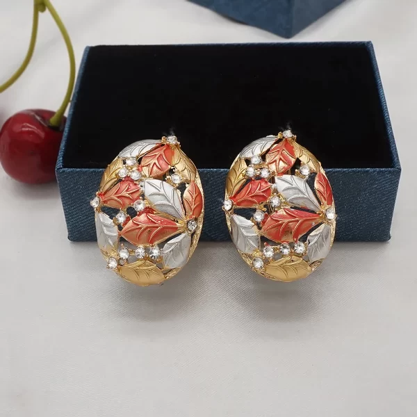 Fashion African Jewelry Charm Necklace Earrings Dubai Gold Jewellery Sets For Women Wedding Bridal Bracelet Ring Jewlery Set - Image 20