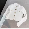Korobov Elegant OL Long Sleeve O Neck Women Sweaters 2022 New Autumn Winter Button Korean Fashion Cropped Cardigan Suéteres - Image 4