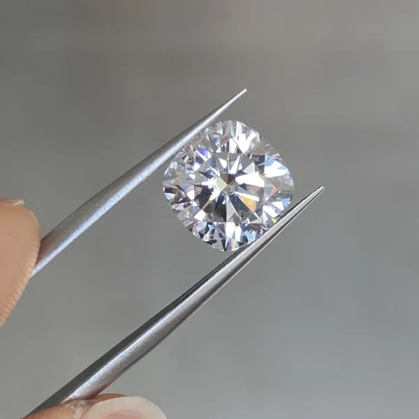 D Color Super White Moissanite Diamond Round / Oval / Pear / Radiant / Emerald / Heart / Princess / Cushion / Asscher Shape - Image 35